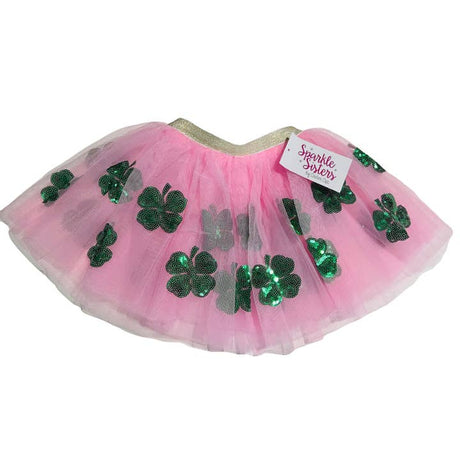 Pink Shamrock Tutu - HoneyBug 