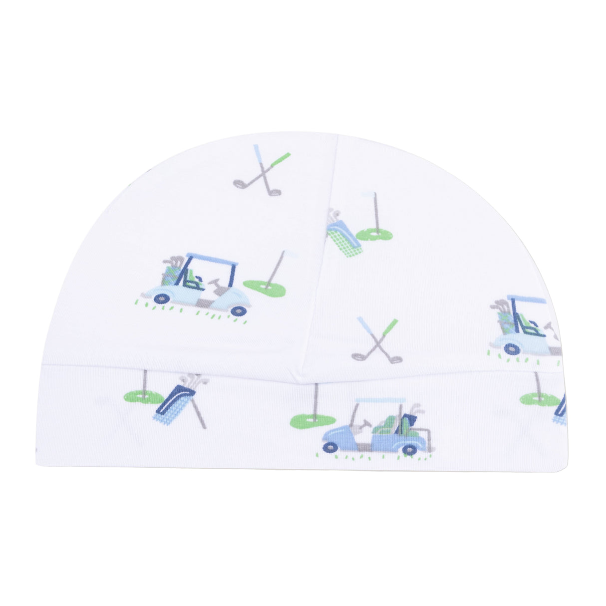 Beanie Hat - Baby Golf Carts - Blue - HoneyBug 