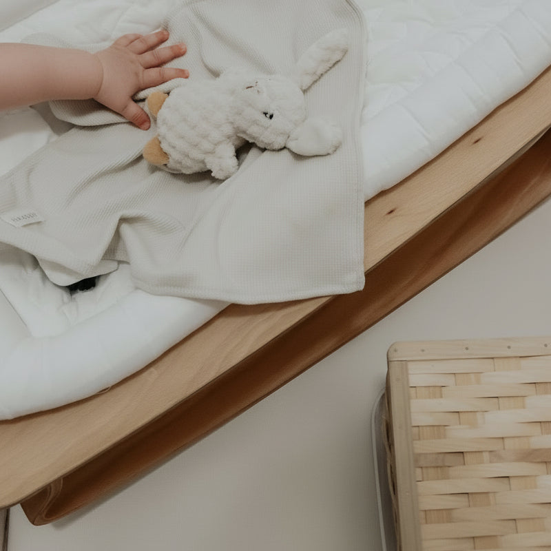 Coco Ivory Waffle Knit Blanket