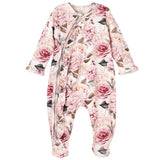 Garden Bouquet Baby Girl Bamboo Zipper Romper - HoneyBug 