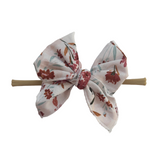 Sailor Bow Baby Girl Nylon Headband Bow Clips