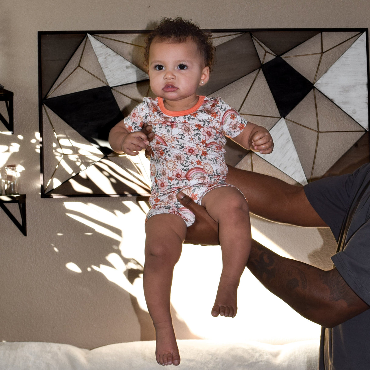 TWO PIECE SHORTIE SET- Happiness - HoneyBug 