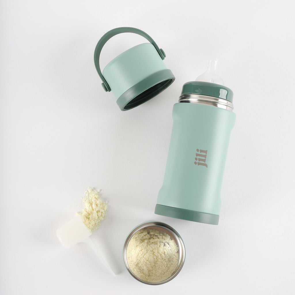 All-In-One Baby Bottle - Sage - HoneyBug 