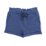 Solid Oceana - Paperbag Shorts