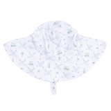 Golf Trellis Blue - Wide Brim Sun Hat