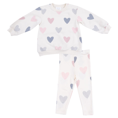 Puffy Long Sleeve Oversized Sweatshirt + Legging - HoneyBug 