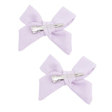 Orchid Hush - Bow Clips - HoneyBug 