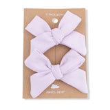 Orchid Hush - Bow Clips - HoneyBug 