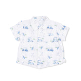 Baby Golf Carts Blue - Polo Button Up with Casual Short