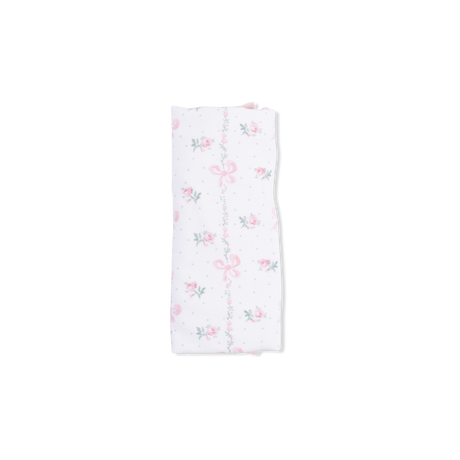 Dainty Buds and Bows - Ruffle Burp Cloth