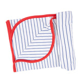 Baseball Stripe - 2 Ply Blanket with Binding