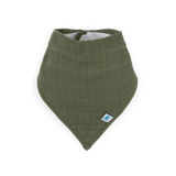 Cotton Muslin + Fleece Bandana Bib 4 Pack - Sea - HoneyBug 