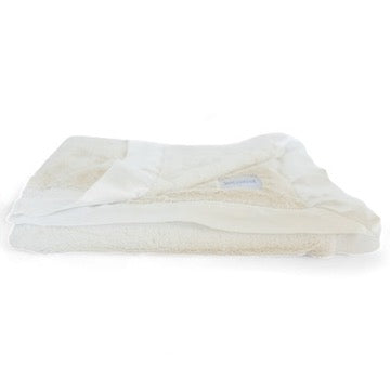 Luxury Satin Border Blanket - Ivory