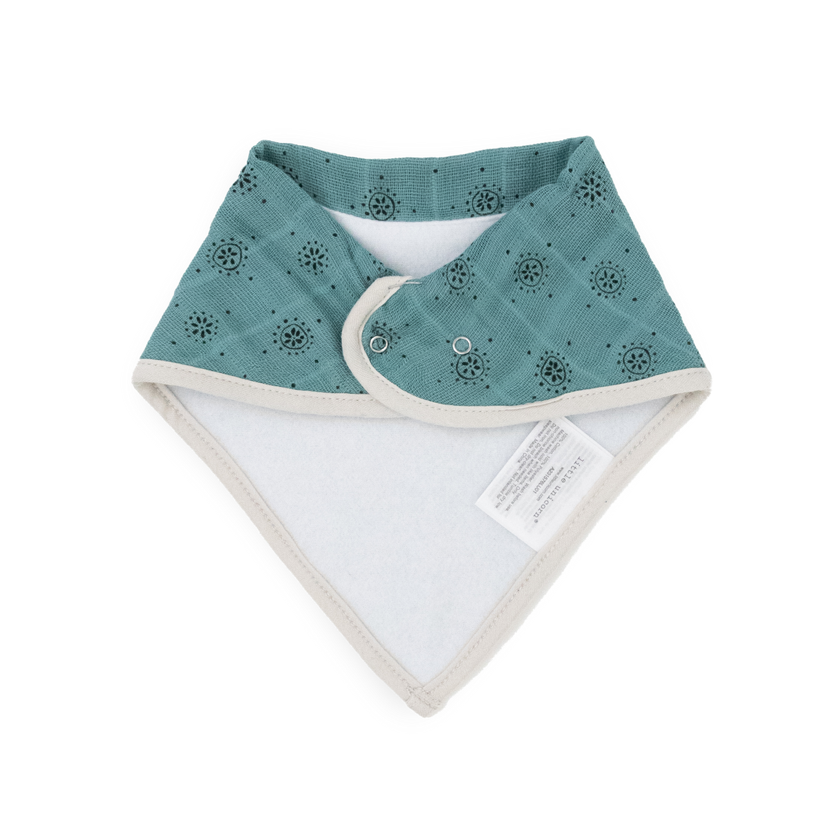 Cotton Muslin + Fleece Bandana Bib 4 Pack - Wallflower - HoneyBug 