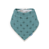 Cotton Muslin + Fleece Bandana Bib 4 Pack - Vintage Floral - HoneyBug 