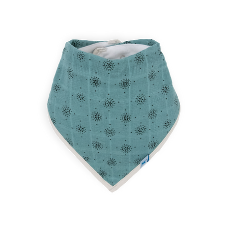 Cotton Muslin + Fleece Bandana Bib 4 Pack - Wallflower - HoneyBug 