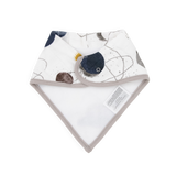Cotton Muslin + Fleece Bandana Bib 4 Pack - Planetary - HoneyBug 