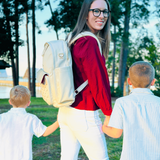 The Daphne Diaper Bag - Sandstone
