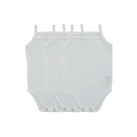 Pointelle White, Boy (Three Pack) - HoneyBug 