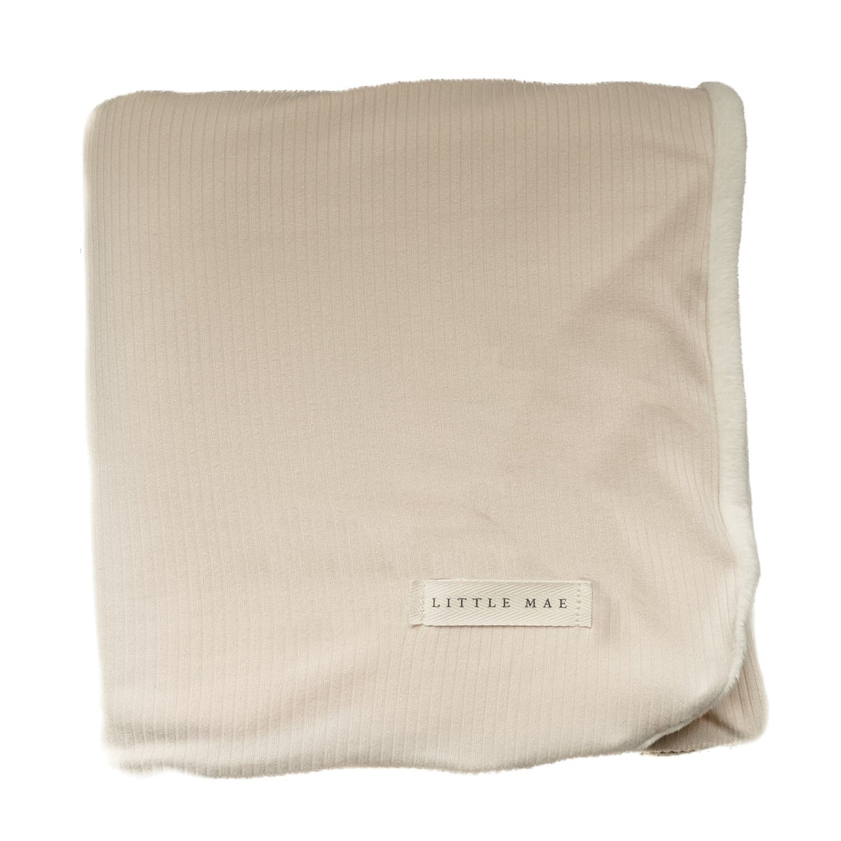 Oat Ribbed Toddler Blanket
