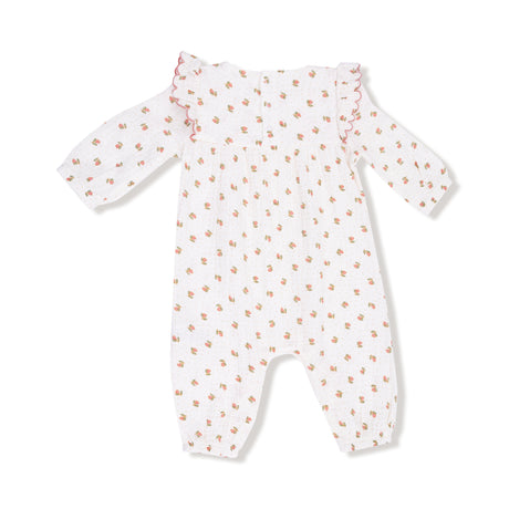 Long Sleeve Petal Ruffle Romper - HoneyBug 