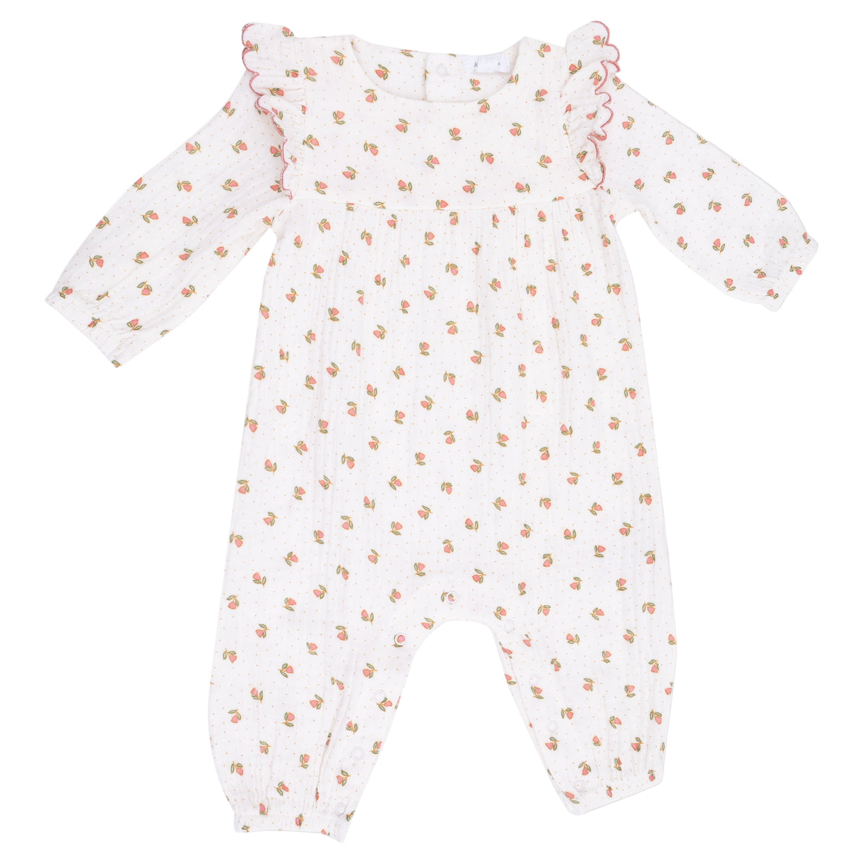 Long Sleeve Petal Ruffle Romper - HoneyBug 