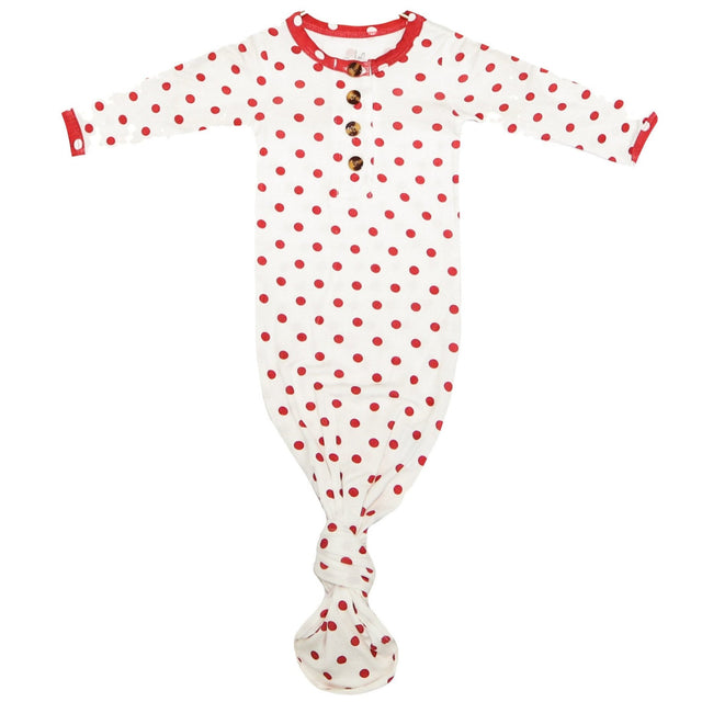 Knotted Baby Gown - Love Bug - HoneyBug 
