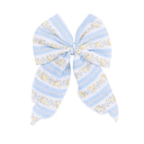Odalys Floral Stripe - Large Bow