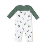 Romper with Contrast Sleeves - Tiny Forest - HoneyBug 