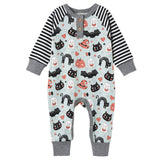 Halloween Henley Bamboo Romper - HoneyBug 