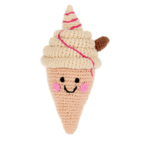Pretend Play Food Rattle - Ice Cream Cone - HoneyBug 