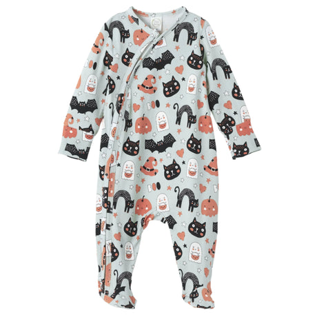 Halloween Pumpkin Pals - Bamboo Zipper Romper - HoneyBug 