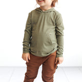 LONG SLEEVE HOODIE- Sage - HoneyBug 