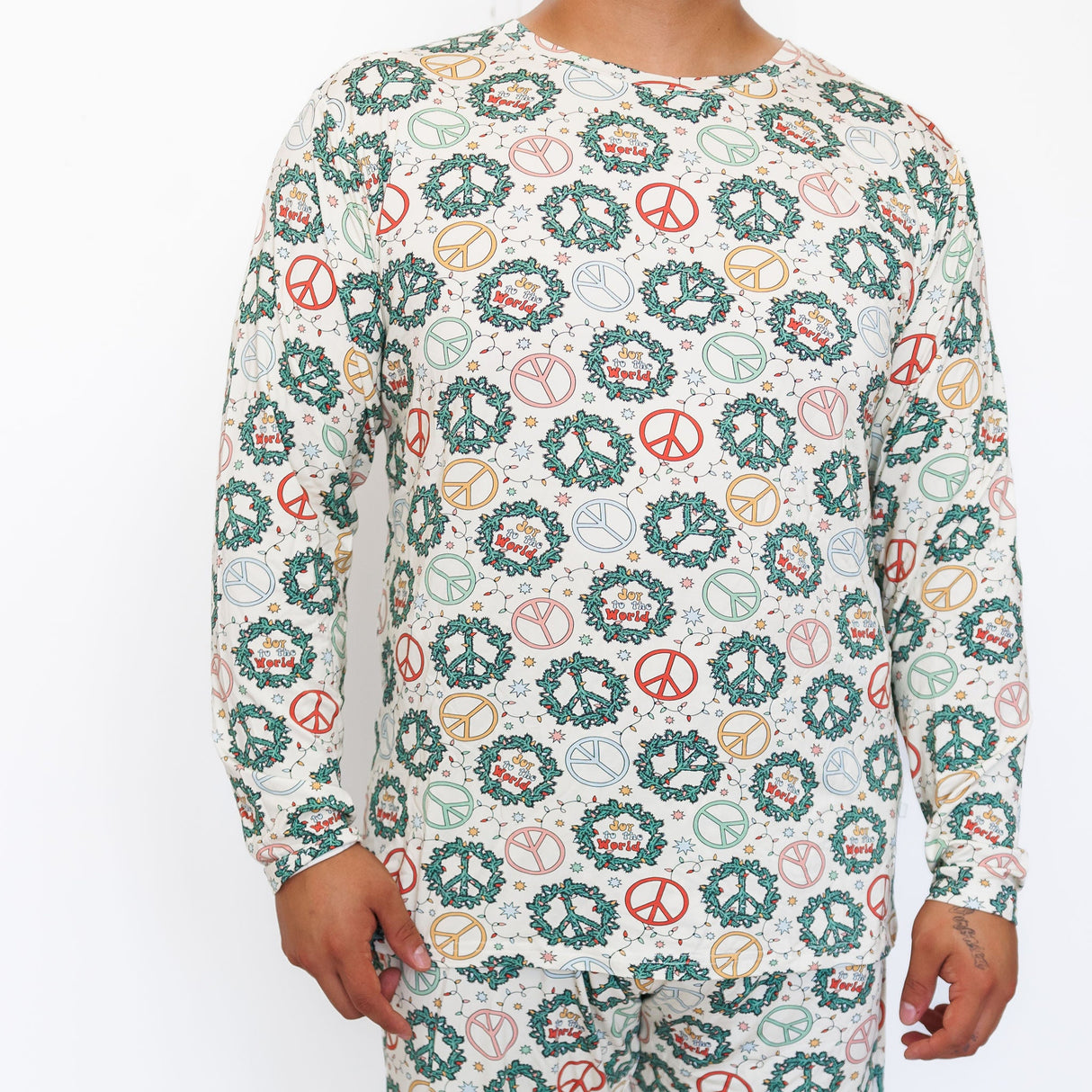 MEN'S PAJAMA SET- Christmas Peace - HoneyBug 