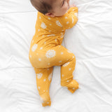 ZIP ROMPER - Sunshine Ribbed - HoneyBug 