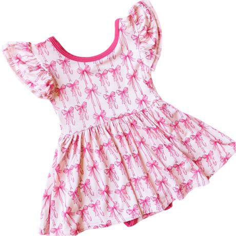 BOW CUTE DREAM BODYSUIT DRESS - HoneyBug 
