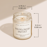 Best Teacher Ever Soy Candle - Clear Jar - 9 oz (Salt and Sea) - HoneyBug 
