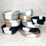 Dip Dye Square Suction Bowl