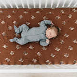Chestnut Textiles Muslin Crib Sheet - HoneyBug 