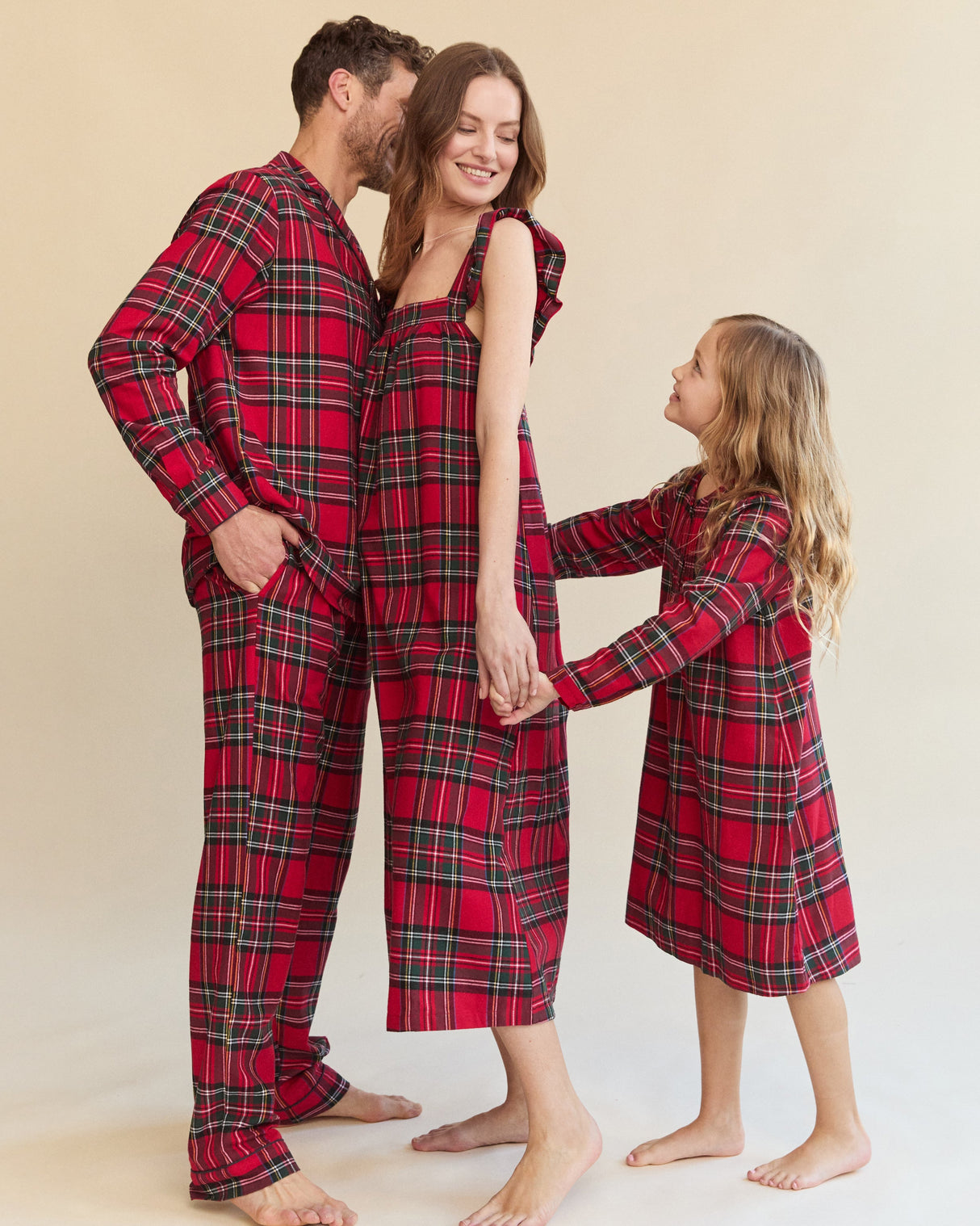 Men's Brushed Twill Pajama Set in Imperial Tartan - HoneyBug 