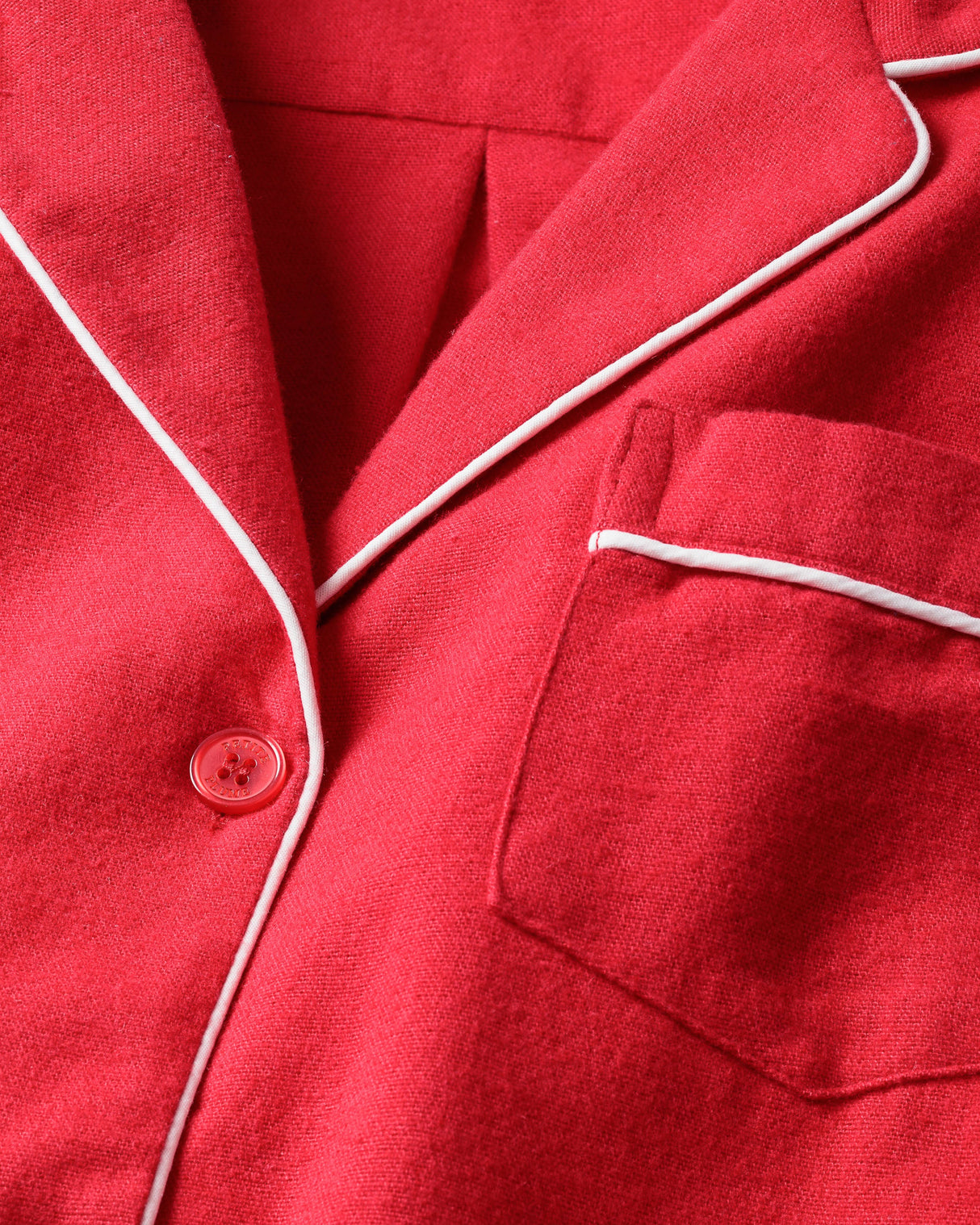 Women's Flannel Nightshirt in Red - HoneyBug 