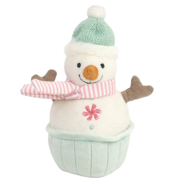 Mini Ami Snowman Cupcake Chime Toy - HoneyBug 
