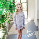 Sophie Girls' Short Set - Berkshire Batik Floral - HoneyBug 