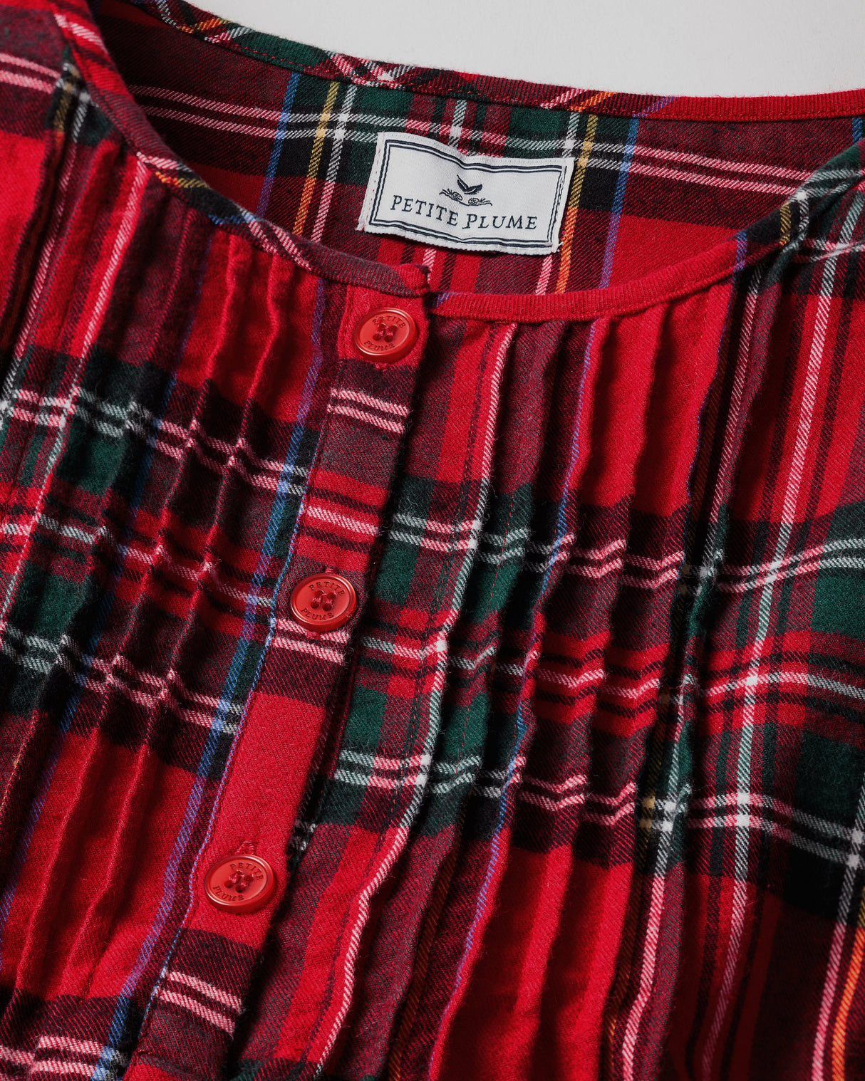 Women's Brushed Twill Beatrice Nightgown in Imperial Tartan - HoneyBug 