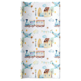 Changing Pad Cover - Airplane & Train - HoneyBug 