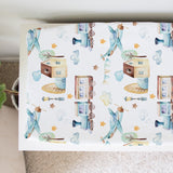 Changing Pad Cover - Airplane & Train - HoneyBug 