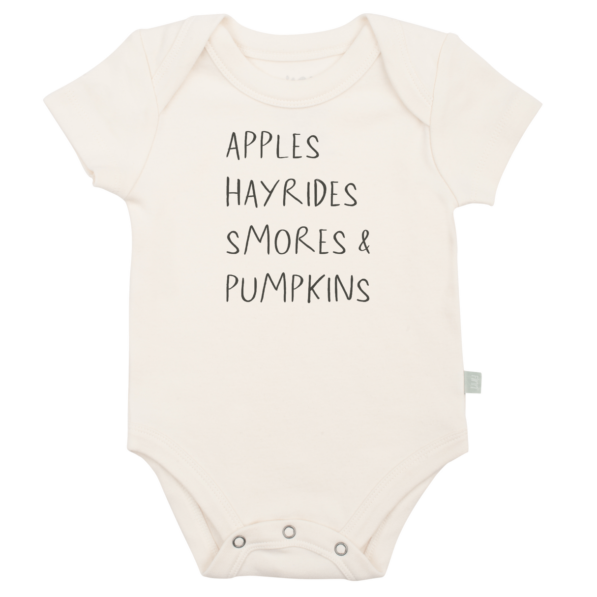 graphic bodysuit | apples hayrides smores - HoneyBug 