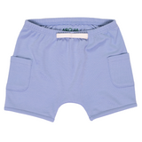 100% Peruvian Pima Cotton Shorts in Chambray Blue - HoneyBug 