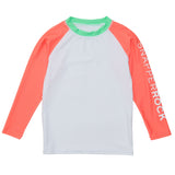 White Coral Sleeve Sustainable Rash Top - HoneyBug 