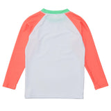 White Coral Sleeve Sustainable Rash Top - HoneyBug 